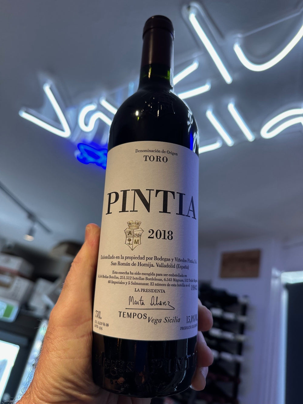 Vega Sicilia 'Pintia' Toro 2018