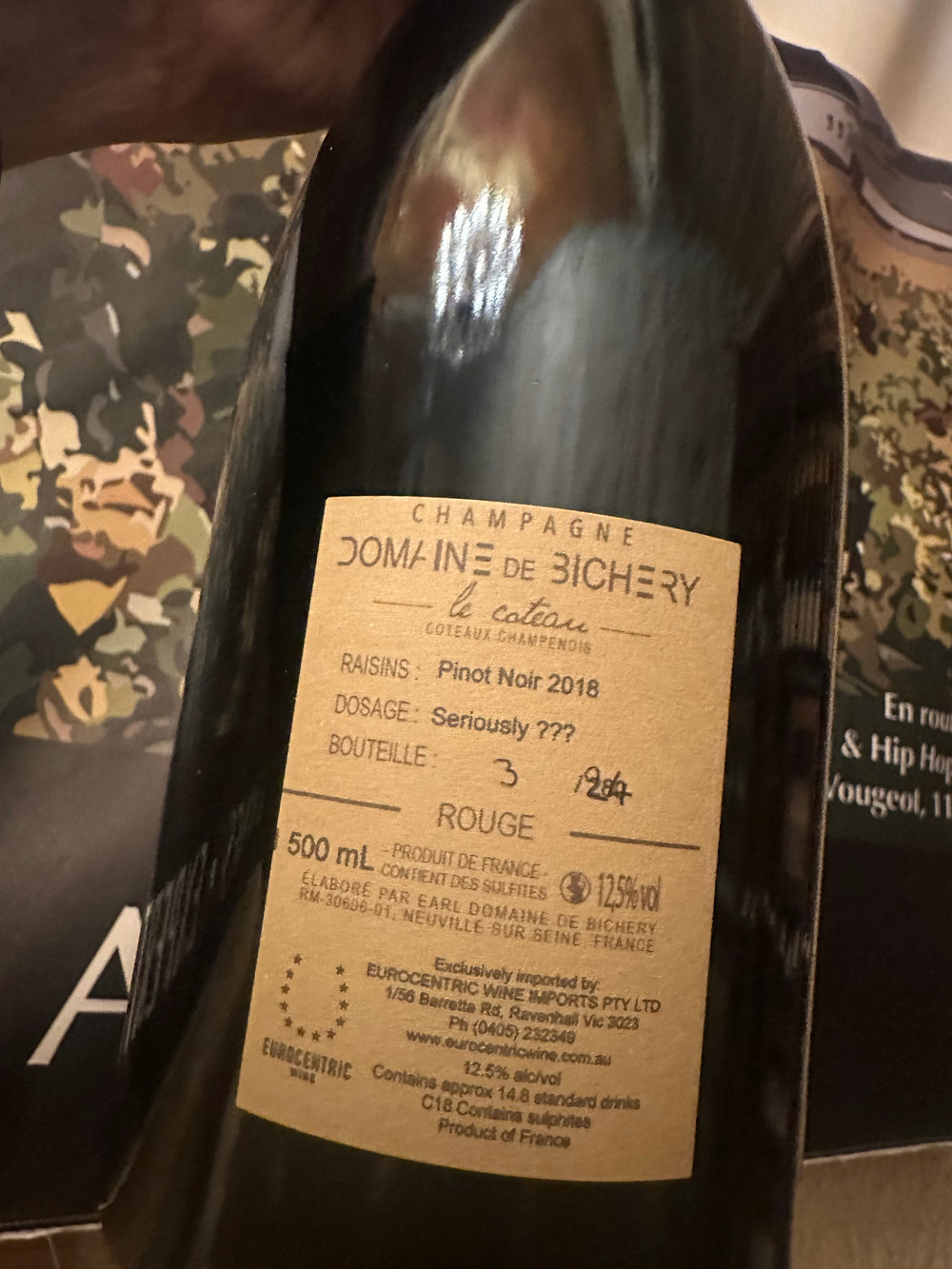 Domaine De Bichery En Val Ligé Coteaux Champenois Pinot Noir 2018 Magnum