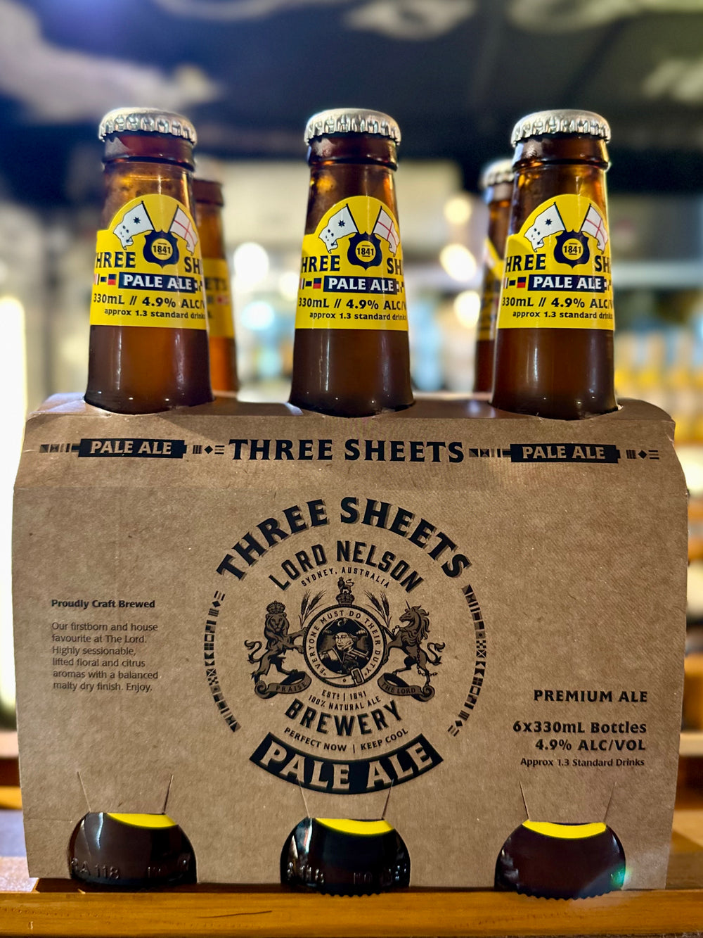 Lord Nelson Brewery Three Sheets Pale Ale 330ml