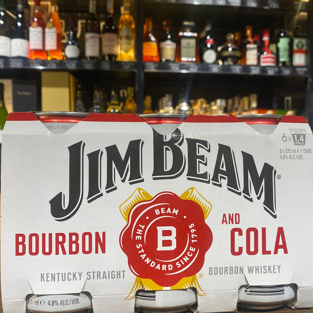 Jim Beam & Cola Cans 375ml