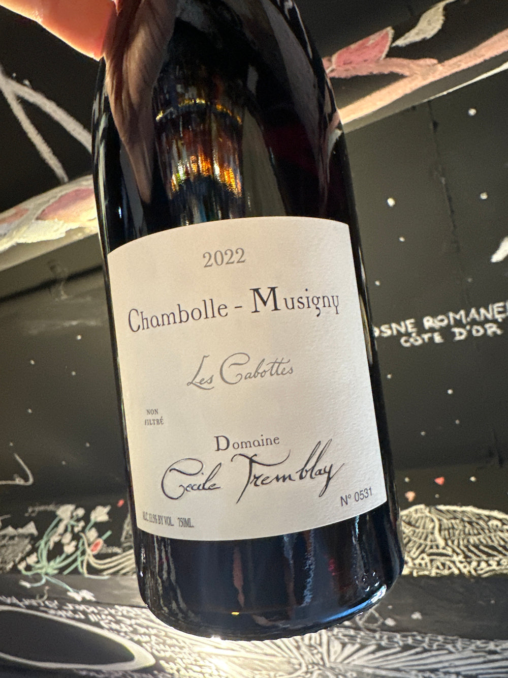 Cecile Tremblay Chambolle Musigny Les Cabottes 2022
