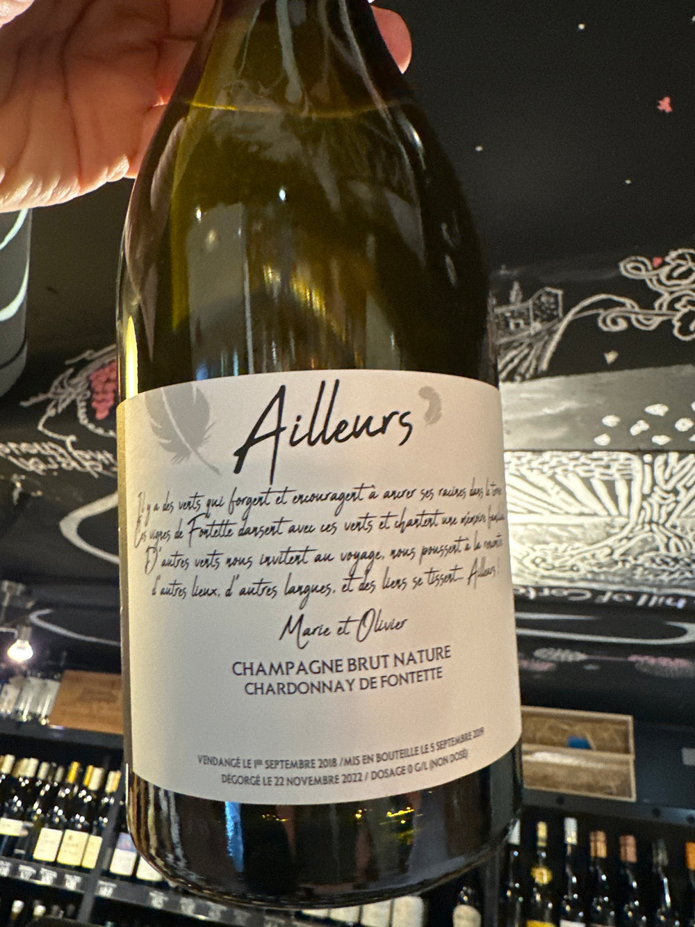 Olivier Horiot Champagne Ailleurs Blanc de Blancs Brut Nature 2018