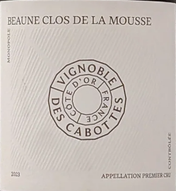 Vignobles Des Cabottes Beaune 1er Cru Clos de la Mousse 2023