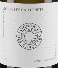 Vignobles Des Cabottes Volnay Caillerets 1er Cru Ancienne Cuvee Carnot 2023